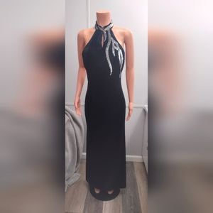Night way collection Black Velvet dress